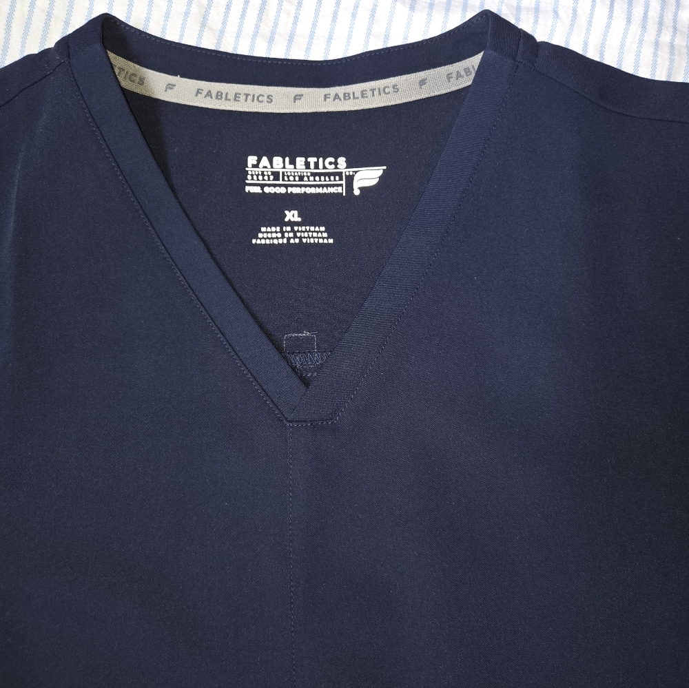 Fabletics Navy Scrub Top - Picture 2 of 3